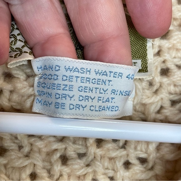 Kennedy of Ardara Irish Hand Cable Knit Pure Wool Fishermans Sweater in Cream M - Picture 14 of 16